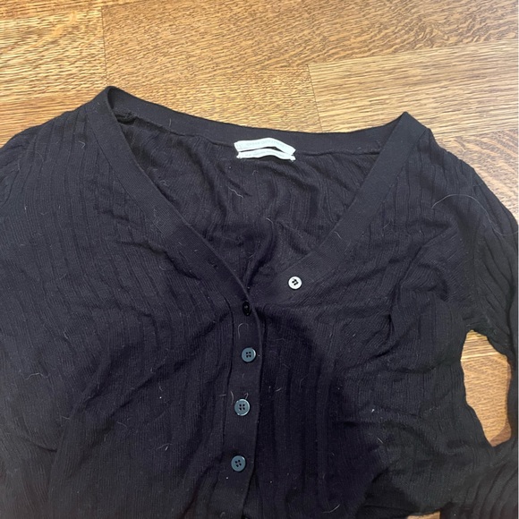 Black cropped sheer cardigan Urban Outfitters - Picture 3 of 5
